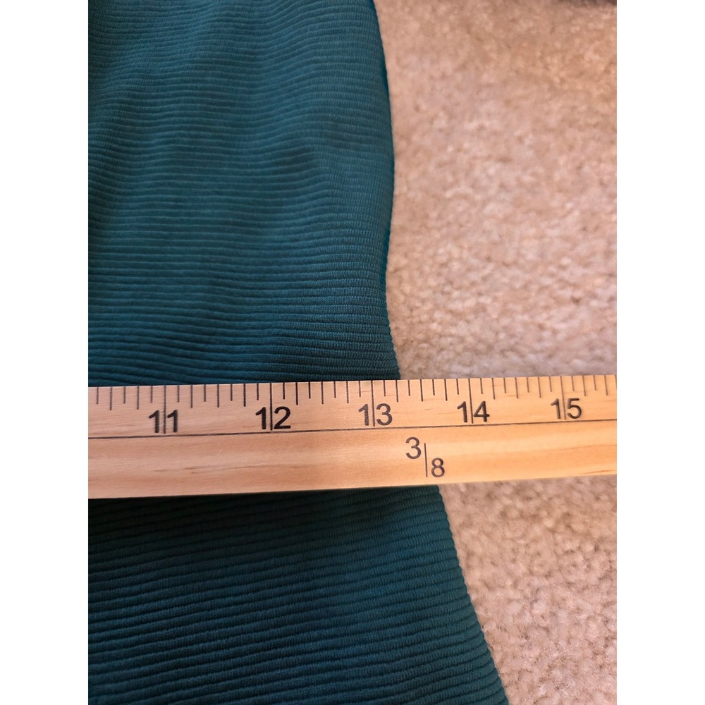 Boden Textured Teal Green Portrait Collar Midi Sheath Dress Gold Back Zip 3/4 6 - Picture 6 of 13